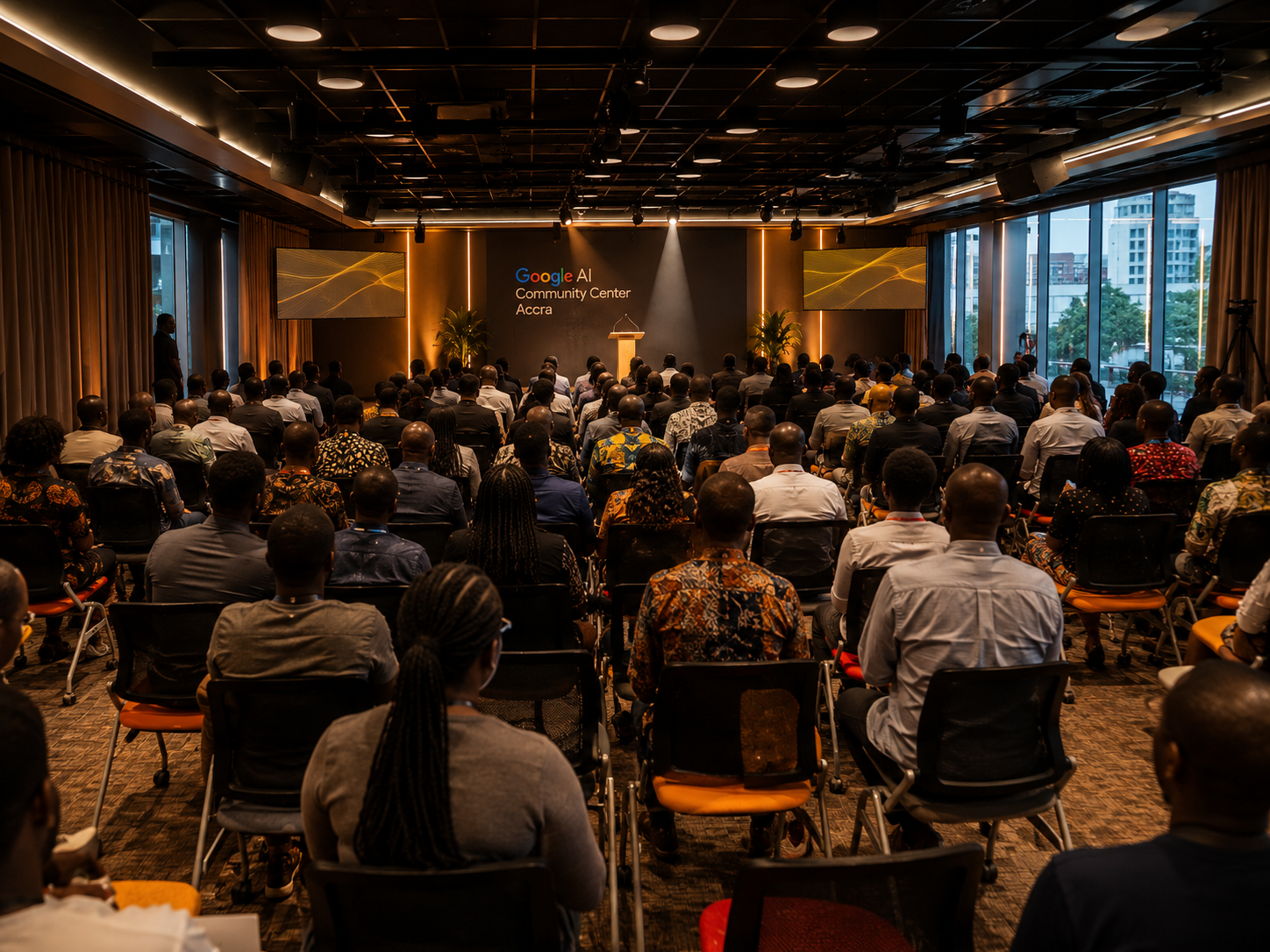 Summit stage during opening session